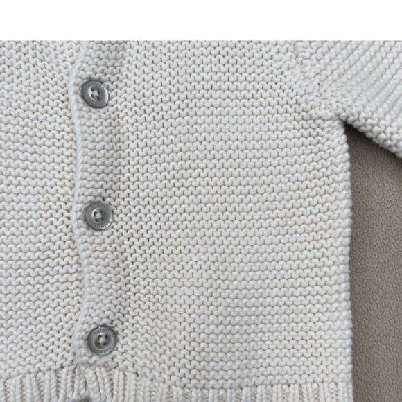 Gap Cream Knit Cardigan Sweater 6-12 Months - Picture 3 of 5